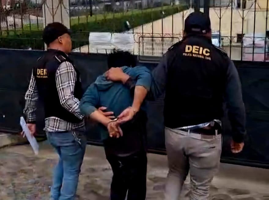 La PNC detuvo en la zona 5 de Quetzaltenango al último miembro prófugo de la estructura criminal “Los Fósforos”./(PNC de Guatemala)