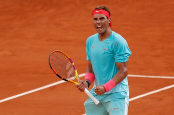 Rafael Nadal jugó a su