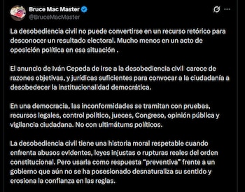 Bruce Mac Master - crédito @BruceMacMaster/X