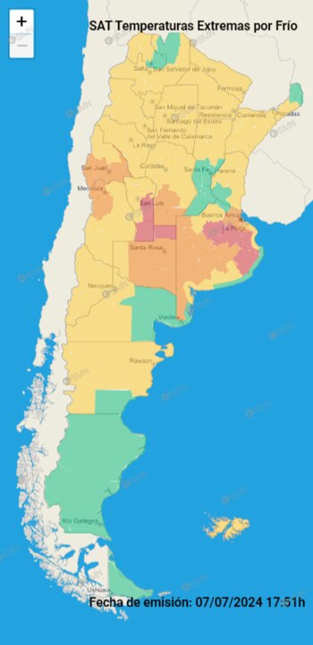 Ola polar en el país: