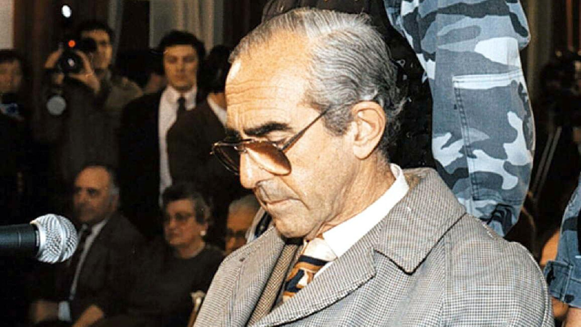 El odontólogo Ricardo Barreda durante la sentencia (Archivo)