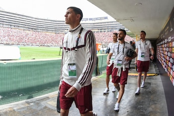 Los jugadores de River buscan