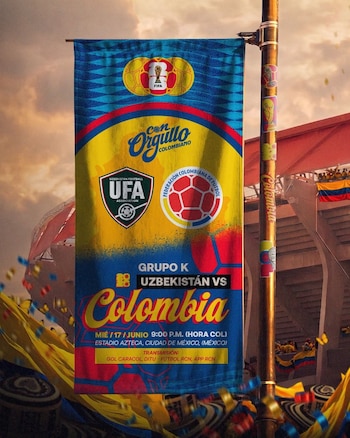 Colombia mide fuerzas con Uzbekistán por el Grupo K del Mundial 2026.