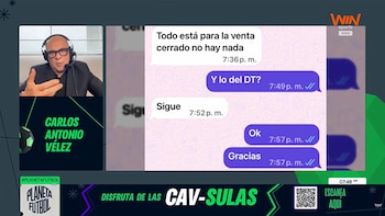 Vélez reveló charla con Raúl Giraldo en Palabras Mayores, en la cual se conoció que el Independiente Medellín aún no se vende y ratificó a Luis Amaranto Perea como director técnico -crédito Win Sports/YouTube