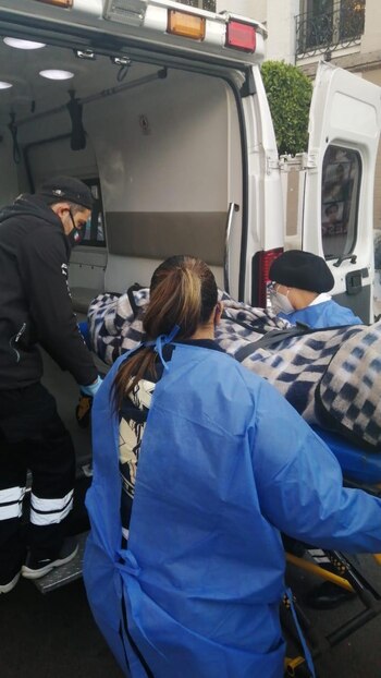 La mujer fue trasladada al