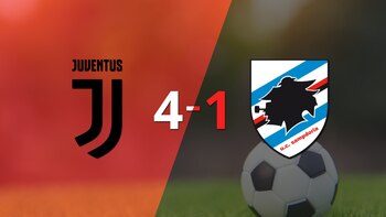 Juventus golea 4-1 como local