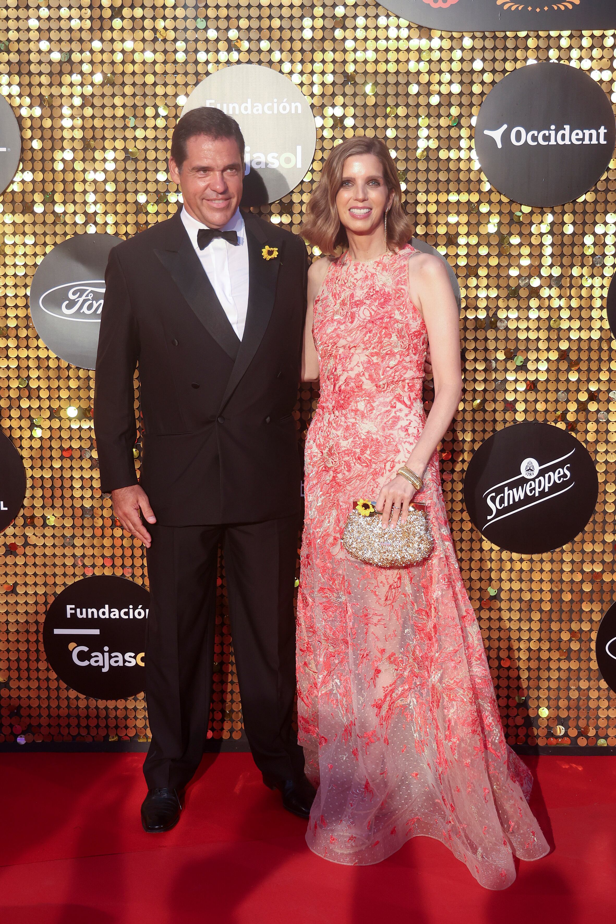 (I-D) Luis Alfonso de Borbón y María Margarita Vargas Santaella asisten a la Gala Starlite 2024 el 4 de agosto de 2024 en Marbella, España. (Daniel Pérez/Getty Images)