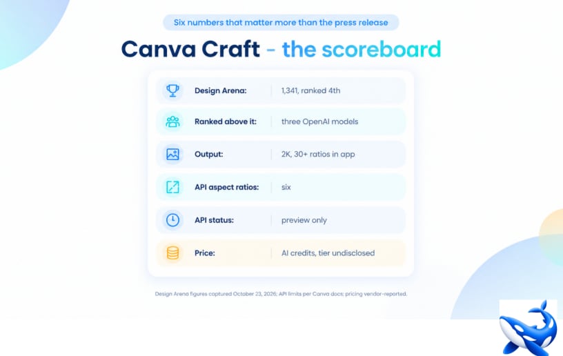 Canva entrenó a su IA Craft con las pantillas que ofrece su servicio.