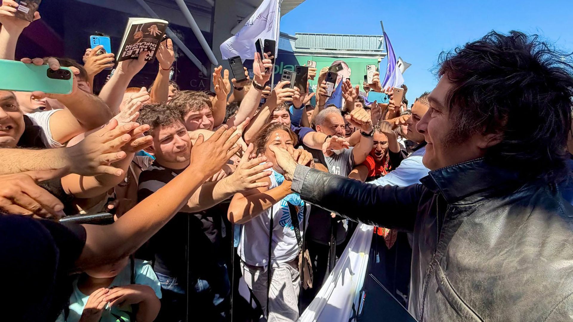 El presidente Milei en Santa Fe (@LLibertadAvanza)