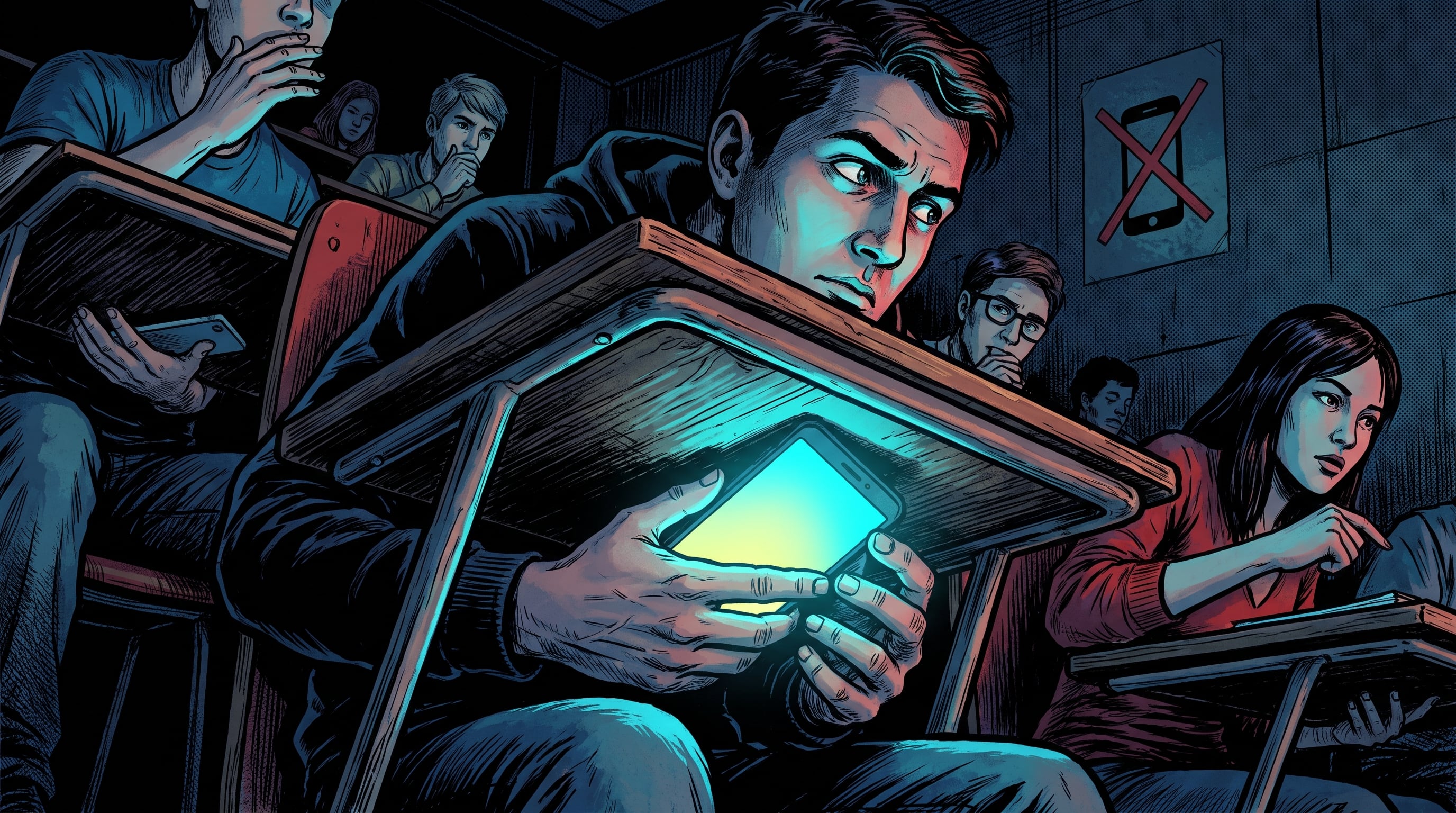 Los profesores de cine de Tufts y USC señalaron que muchos alumnos miran el teléfono durante las proyecciones, aunque los dispositivos estén prohibidos. (Imagen Ilustrativa Infobae)