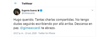 El mensaje de la China