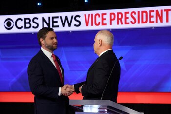 Debate vicepresidencial entre Tim Walz
