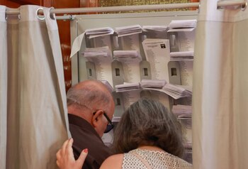 Vista de un colegio electoral