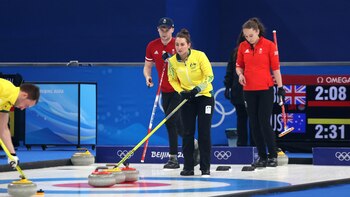 Australian mixed doubles curling team