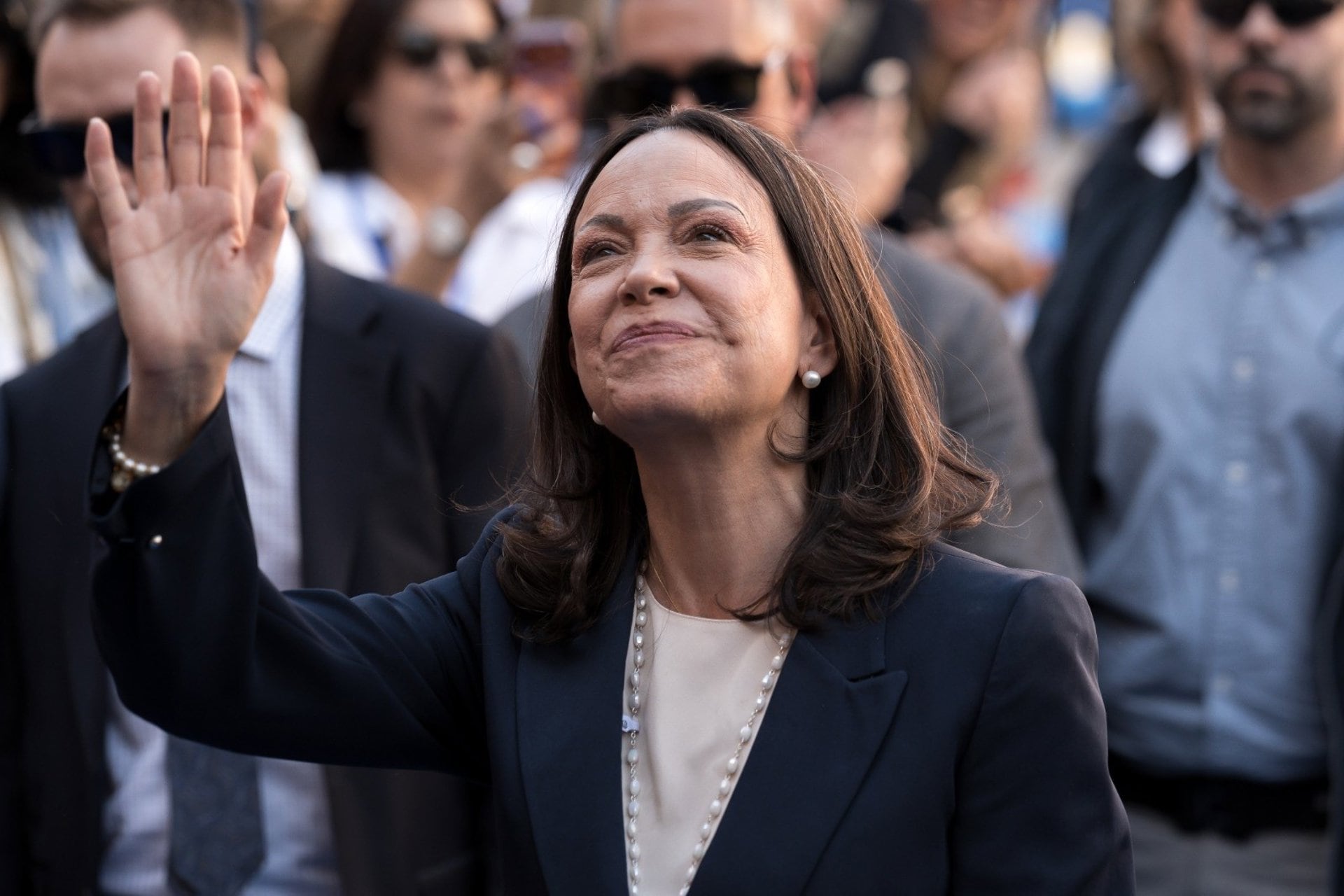 María Corina Machado reivindica “elecciones limpias y libres” por la “estabilidad y la paz” en Venezuela (Europa Press, DIEGO RADAMÉS)DIEGO RADAMÉS