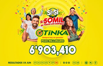 La Tinka publica resultados del