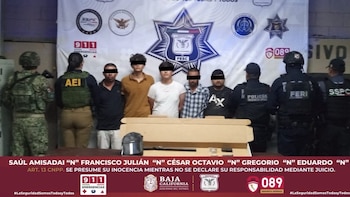 Caen en Mexicali a cinco integrantes de “Los Rusos” por privar de la libertad a un hombre tras persecución