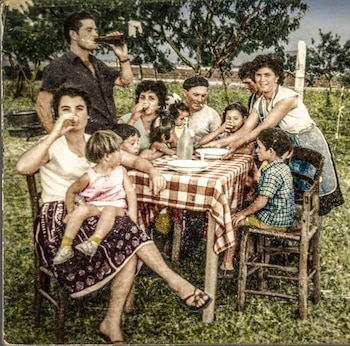 Escena de la vida familiar