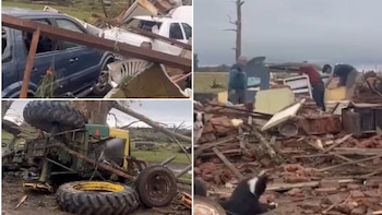 “Se nos cayó la casa arriba”: el dramático relato de la familia de Las Flores que perdió su hogar por un tornado