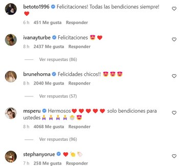 Reacción de los usuarios. (Instagram)
