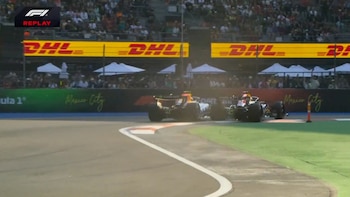 La sanción que recibieron Max Verstappen y Liam Lawson tras el “torpe” incidente en la práctica del Gran Premio de México