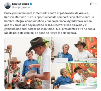 - crédito @sergio_fajardo/X