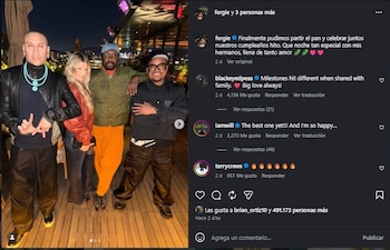 Fergie asistió a una cena