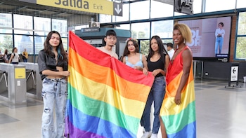 En el Metro de Medellín