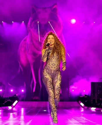 Durante su gira mundial, Shakira