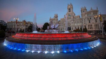 La emblemática fuente de Cibeles
