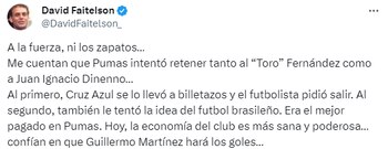 Faitelson señaló la poca lealtad