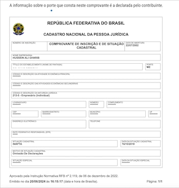 Empresa de Hussein Ali Gharib