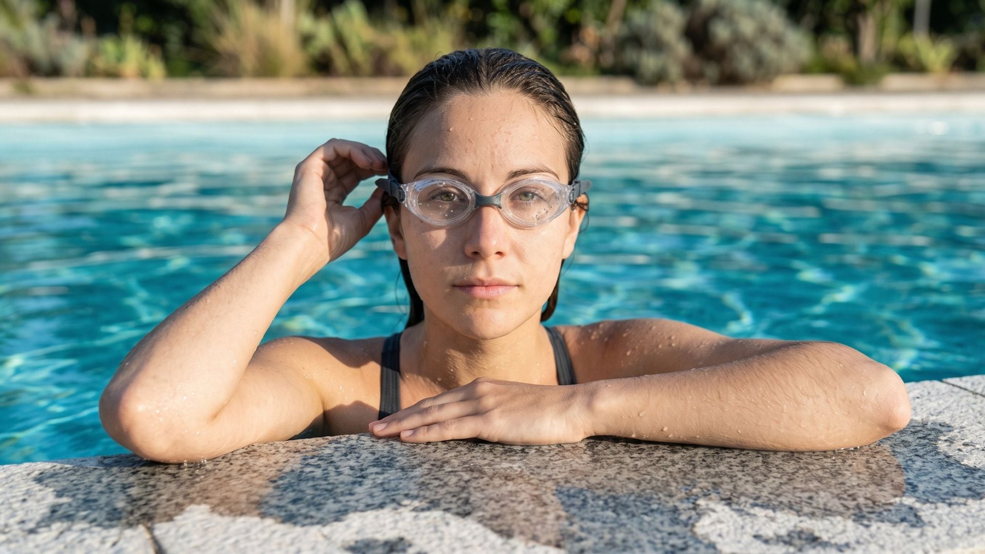 Los oftalmólogos recomiendan el uso de gafas de natación con prescripción para evitar la exposición al agua en piscinas y ríos (Imagen Ilustrativa Infobae)