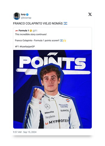 El posteo de Bizarrap