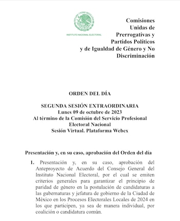 Se prevé que el INE