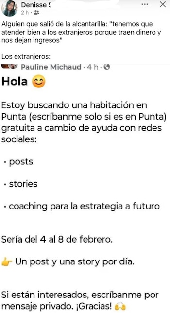 La solicitud de una mujer