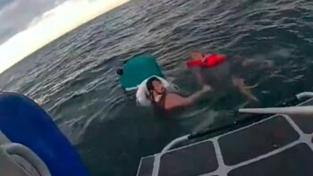 El dramático rescate fue captado