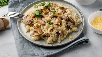 Receta de risotto de hongos,