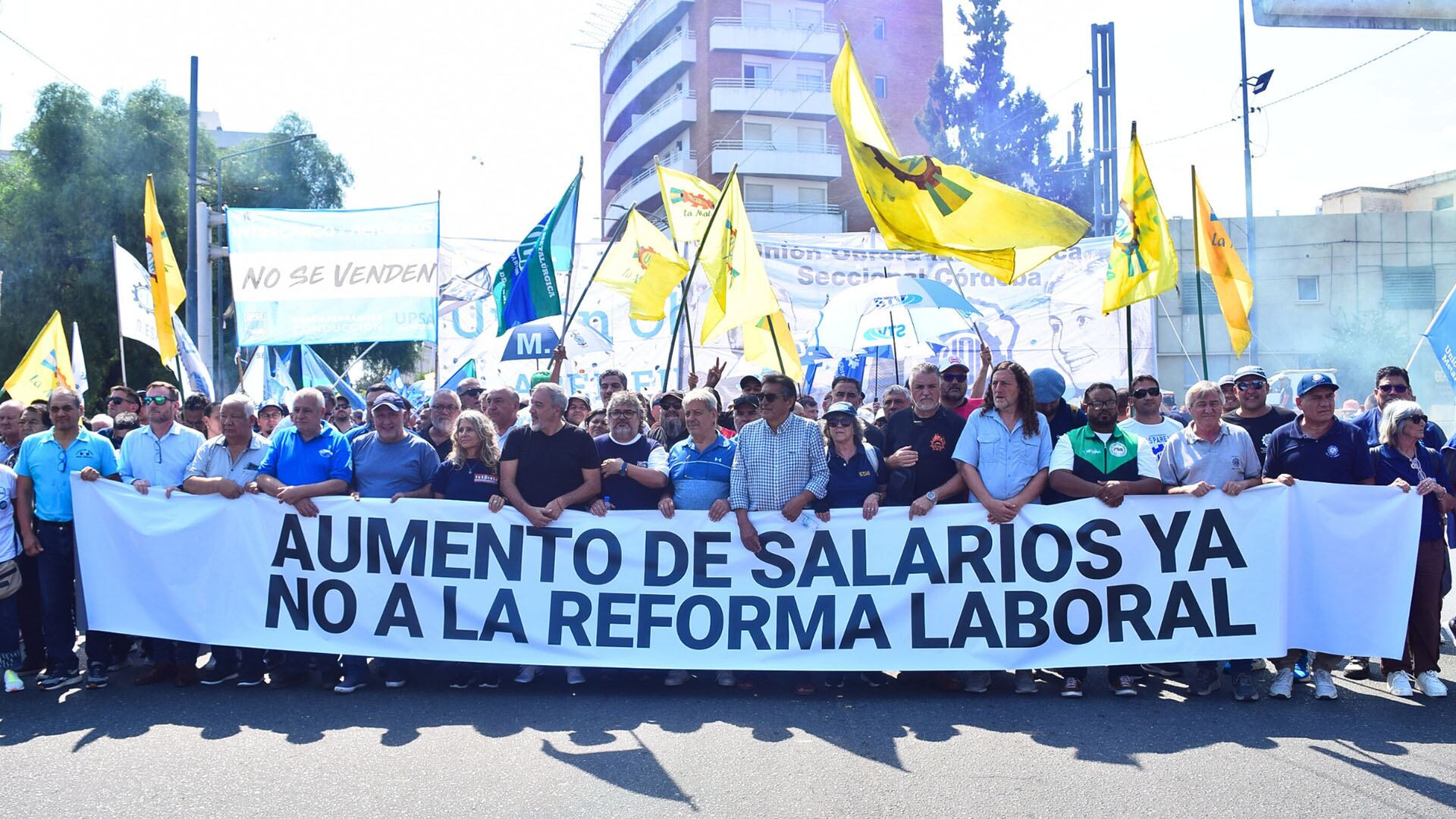 El sindicalismo se manifiesta contra la reforma laboral (@uomcordoba)