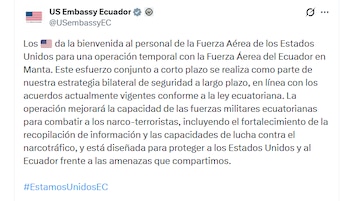 El mensaje de la Embajada