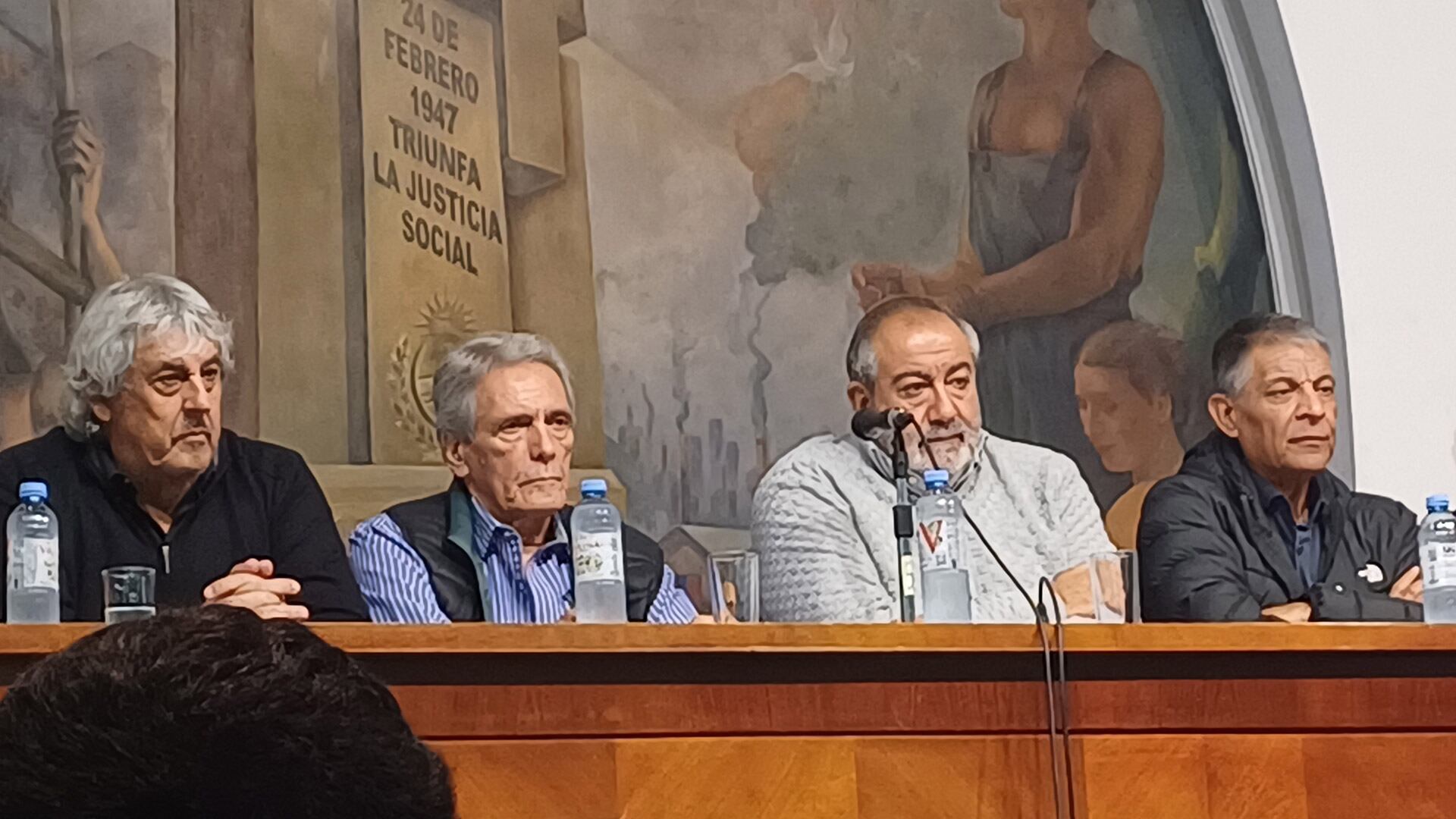 En el centro, Héctor Daer, una de las cabezas de la CGT