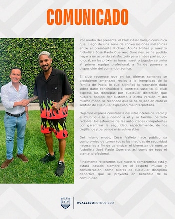 El comunicado de César Vallejo