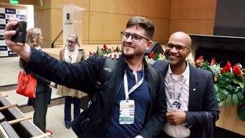 Una selfie con Jermaine McDougald