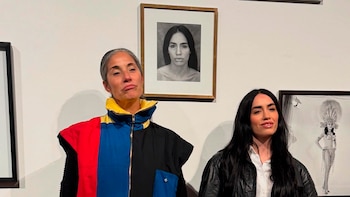 Lali Espósito visitó la muestra