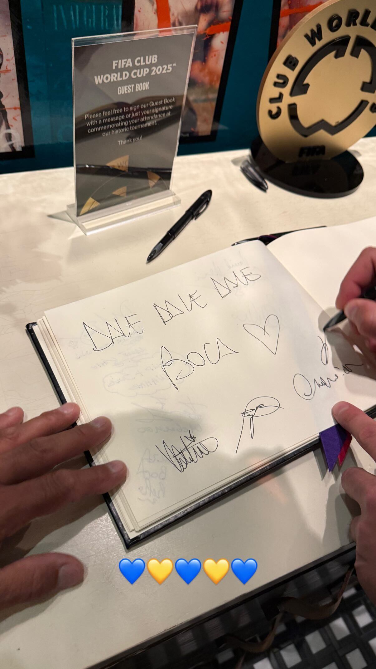 Su amor por Boca, en el papel