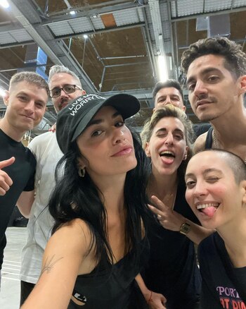 Lali se divirtió después del