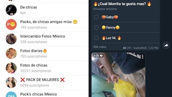 Los grupos de Telegram relacionados