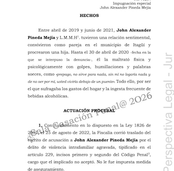 El pronunciamiento judicial subraya que los hechos imputados deben estar claramente comunicados, y que ninguna sentencia puede alterar el núcleo central de la acusación a riesgo de nulidad - crédito captura de pantalla Ponencia Corte Suprema de Justicia