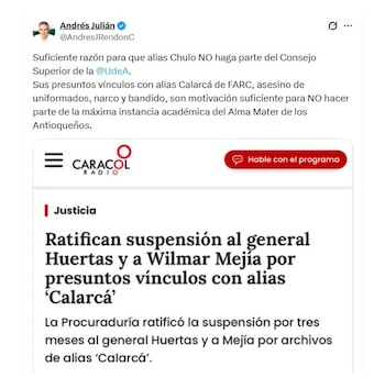 En este mensaje en X,