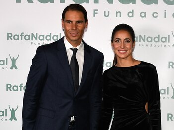 Rafa Nadal y su mujer